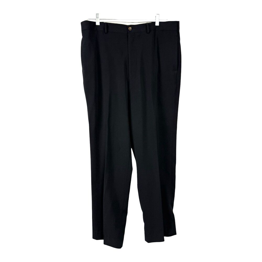 Travel Smith Men Pants Size 38 Straight Leg Black Style # 8316